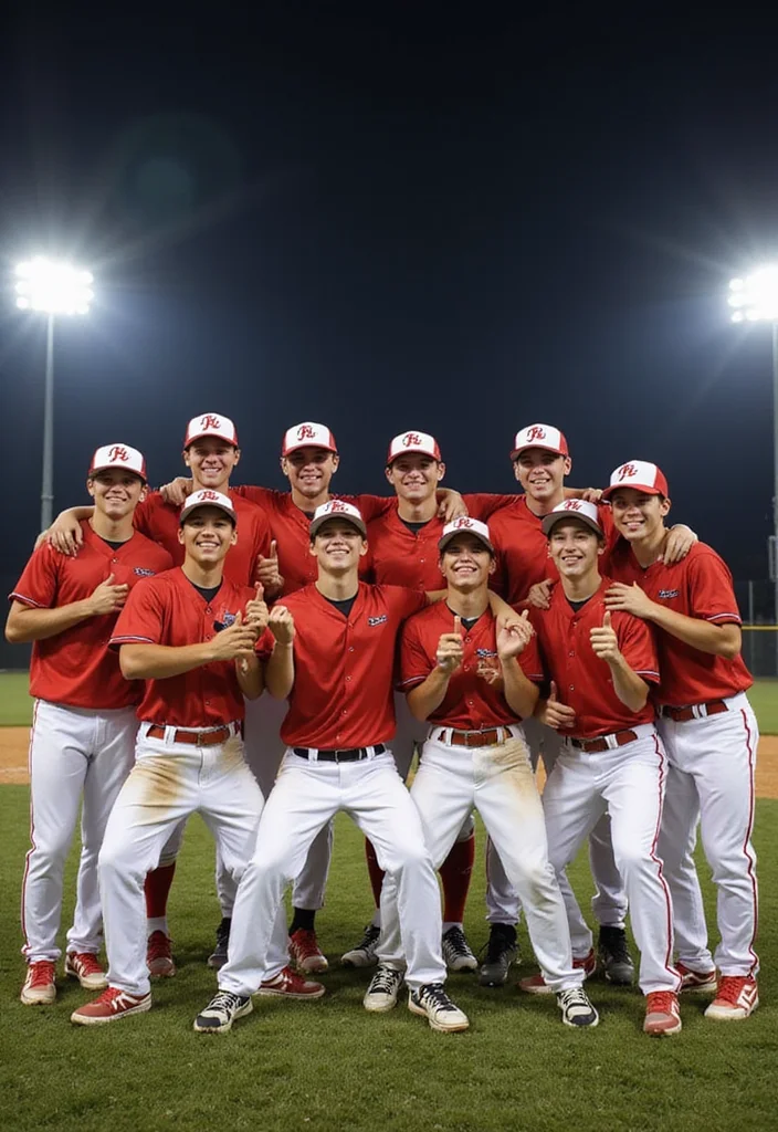 30 Baseball Senior Photo Ideas That Capture the Spirit of the Game - 12. Team Spirit Shots 1