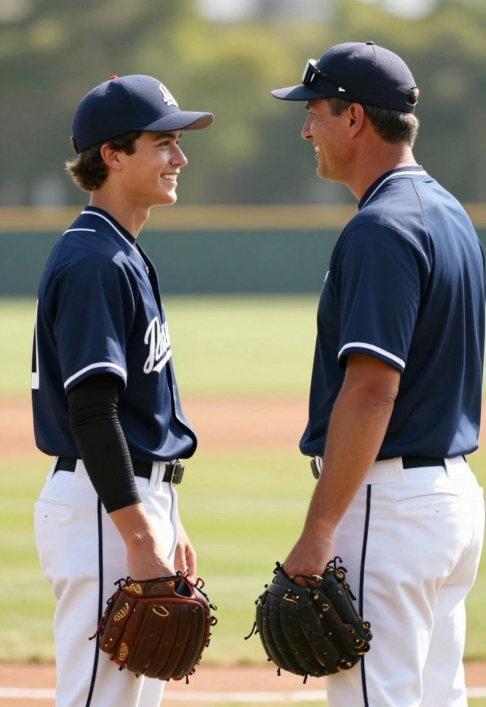 30 Baseball Senior Photo Ideas That Capture the Spirit of the Game - 22. The Coach's Corner 1
