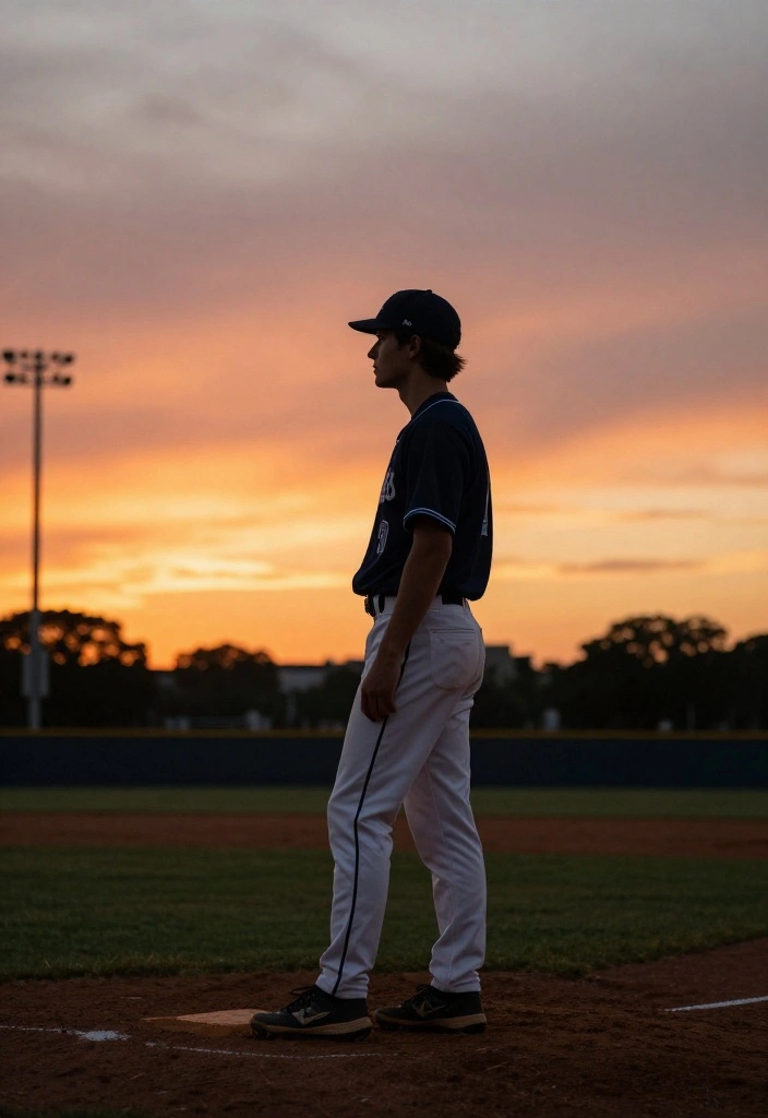 30 Baseball Senior Photo Ideas That Capture the Spirit of the Game - 25. Lasting Impressions 1