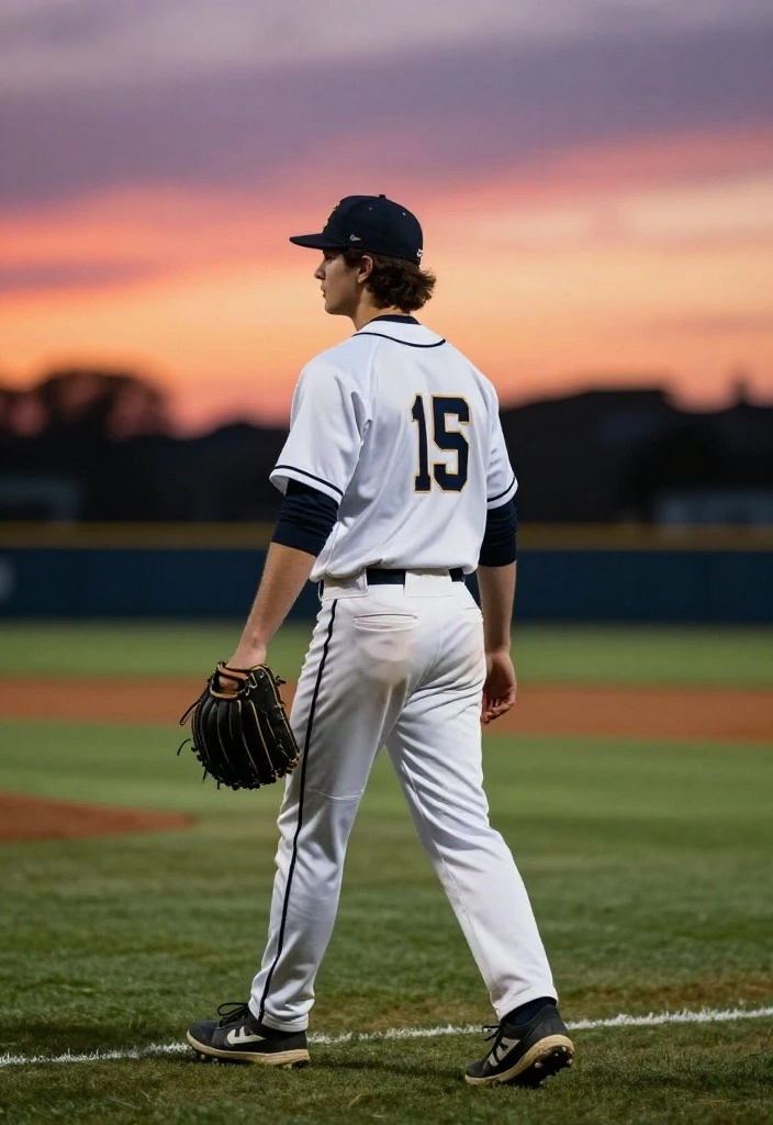 30 Baseball Senior Photo Ideas That Capture the Spirit of the Game - 27. The Last Game 1