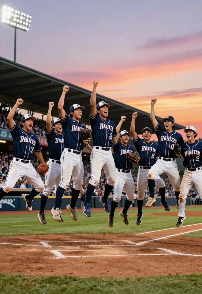 30 Baseball Senior Photo Ideas That Capture the Spirit of the Game - 4. Celebrate in Style 1