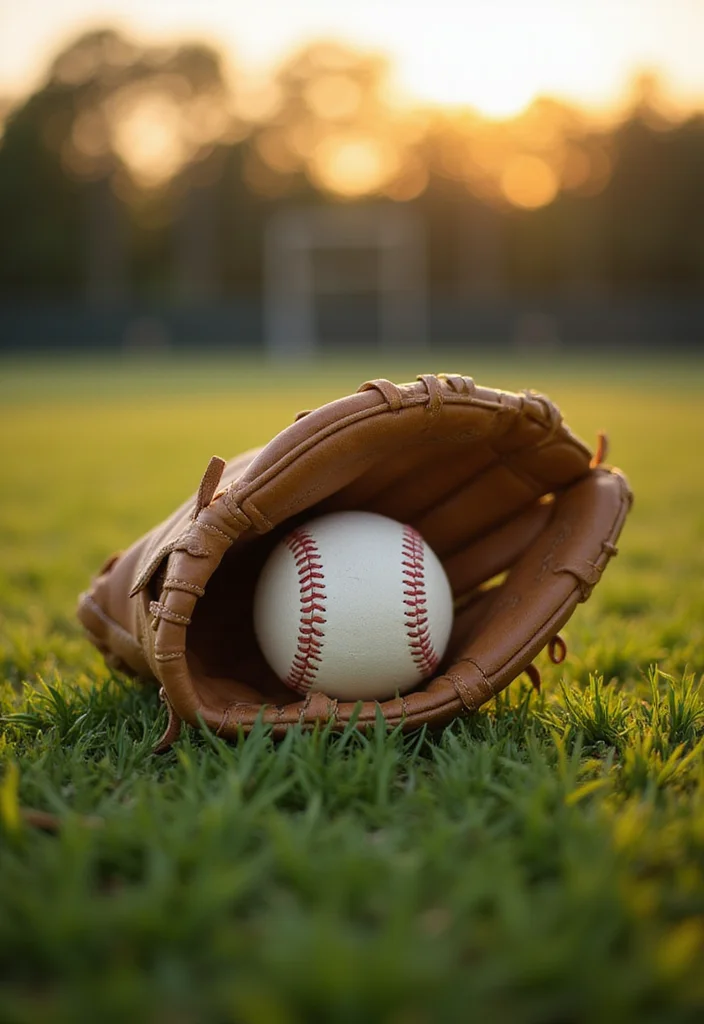 30 Baseball Senior Photo Ideas That Capture the Spirit of the Game - 6. Glove and Ball Close-Up 1