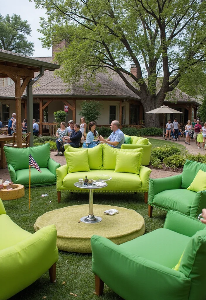 30 Creative Golf Party Decorations That Will Wow Your Guests - 16. Creative Seating Arrangements 1