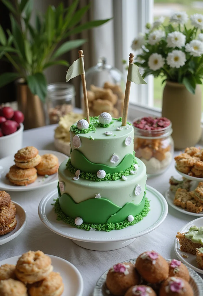 30 Creative Golf Party Decorations That Will Wow Your Guests - 27. Golf-Themed Cake 1