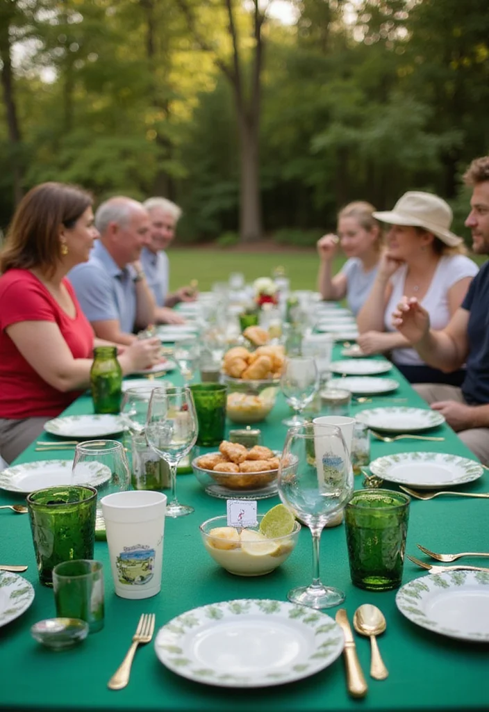 30 Creative Golf Party Decorations That Will Wow Your Guests - 3. Themed Tableware 1