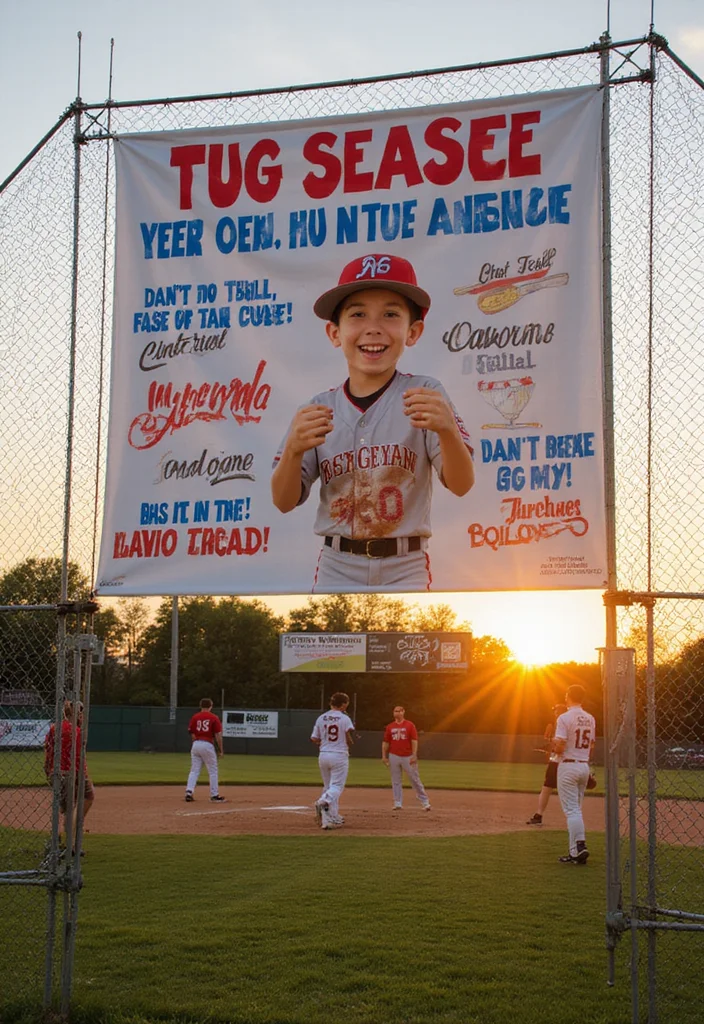 Baseball Banner Ideas for Senior Night That Stand Out - 10. Fun and Quirky Themes 1