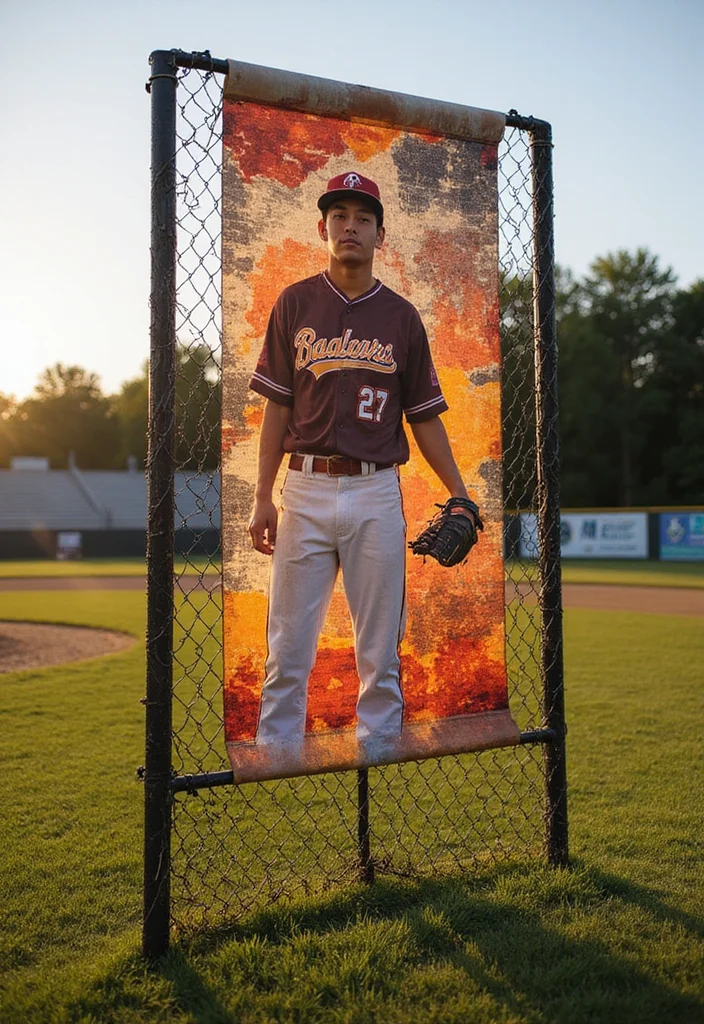Baseball Banner Ideas for Senior Night That Stand Out - 8. Multi-layered Designs 1