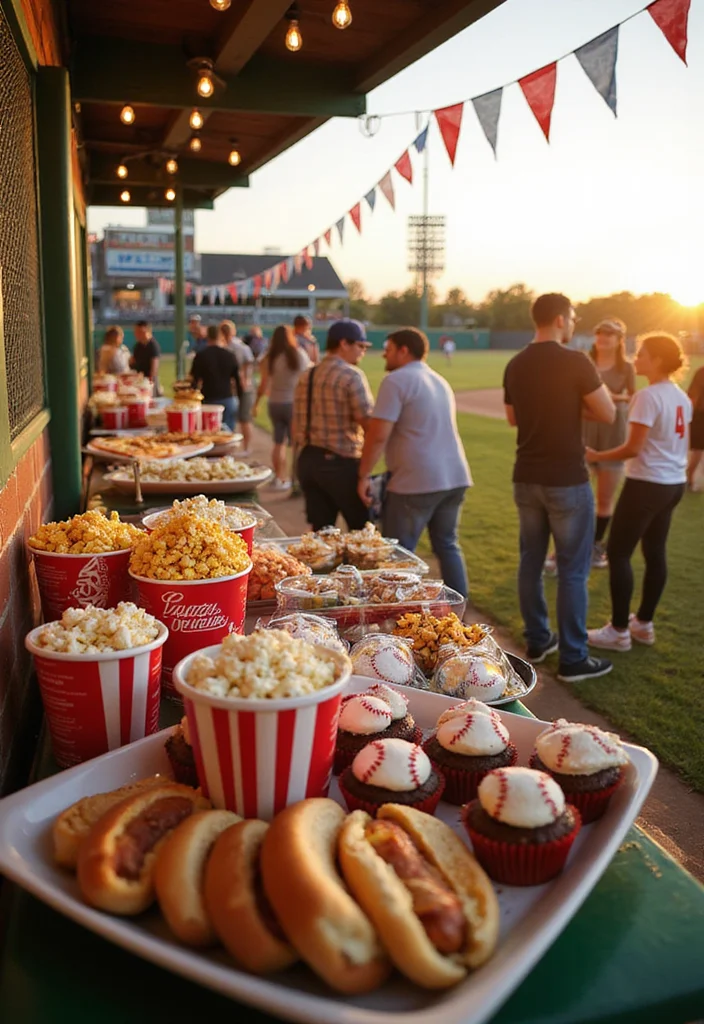 Baseball Senior Night Display Ideas Parents Will Love - 8. Baseball-Themed Snack and Refreshment Stations 1