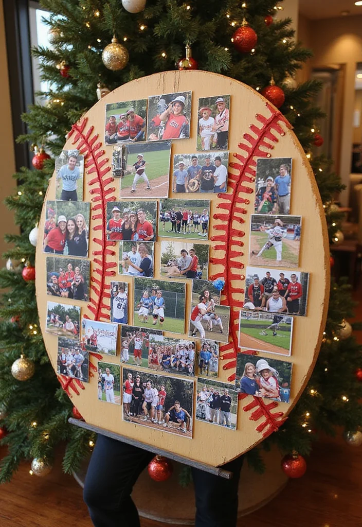 Baseball Senior Night Poster Ideas to Honor Your Player - 10. Memory Photo Board 1