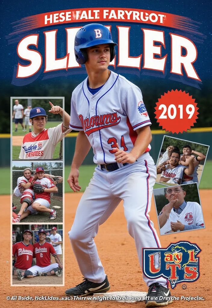 Baseball Senior Night Poster Ideas to Honor Your Player - 4. Highlight Team Spirit 1