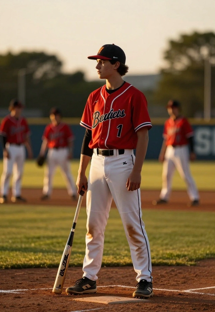 Creative Baseball Senior Picture Poses for Male Athletes - 9. Behind the Plate 1