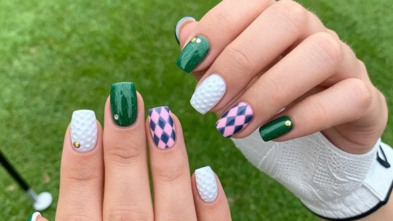 Cute Gel Golf Nails: Designs Inspired by the Golf Aesthetic