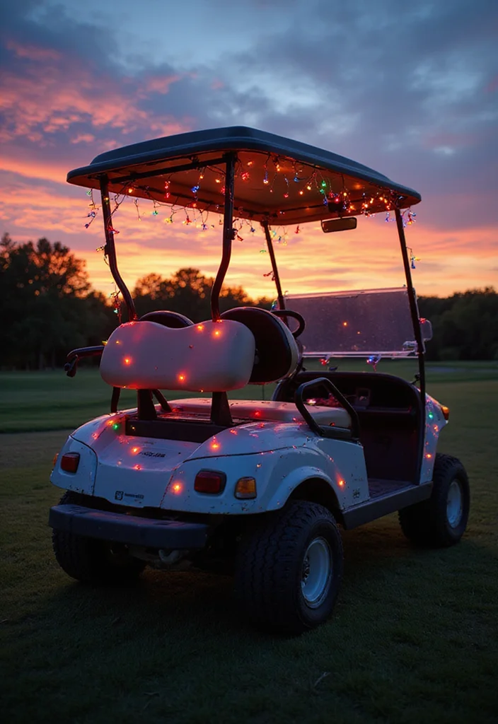 Cute Golf Cart Accessories and Decor That Upgrade Your Ride - 5. Whimsical Fairy Lights 1