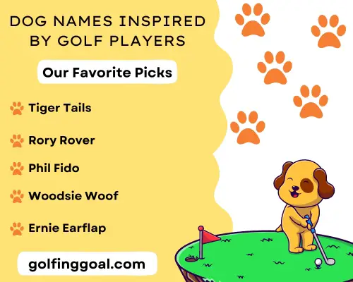 Dog Names Inspired By Golf Players.
