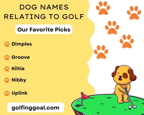 Dog Names Relating To Golf.