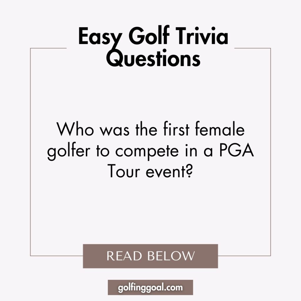 Easy Golf Trivia Questions