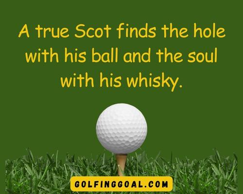 Funny Scottish Golf Sayings