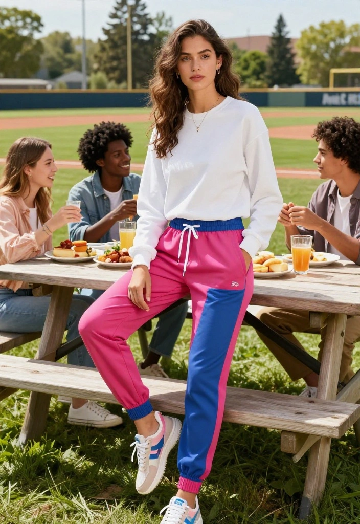 Game Day Softball Outfits That Go From the Bleachers to Brunch - 5. Chic Joggers and Stylish Sneakers 1