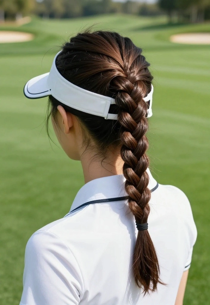 Golf Braid Ideas for Women: Pretty Styles for a Round of 18 - 2. Dutch Braid Delight 1