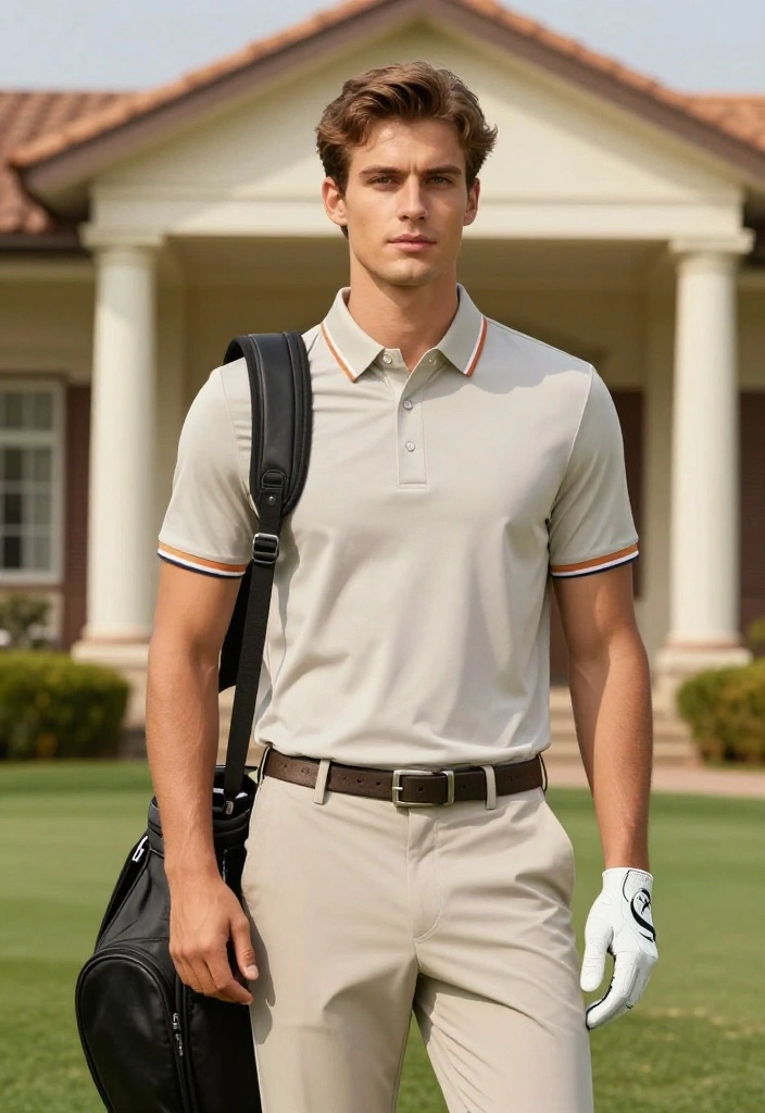 Golf Photoshoot Outfit Ideas That Pop on Camera - 3. Tailored Golf Trousers 1