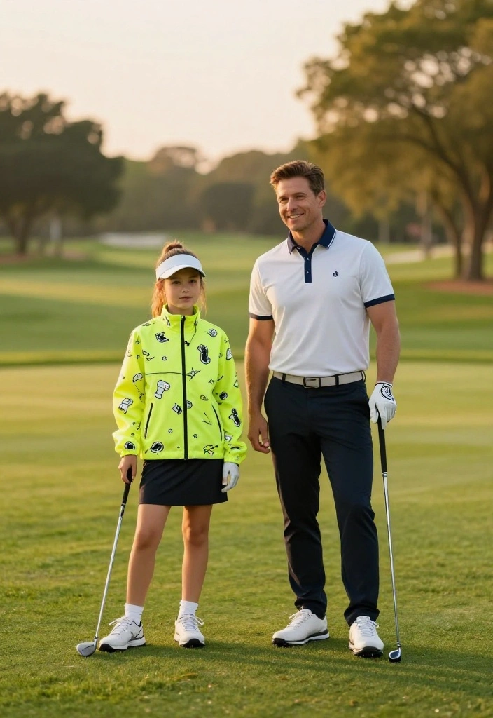 Golf Photoshoot Outfit Ideas That Pop on Camera - 6. Layering with Lightweight Jackets 1