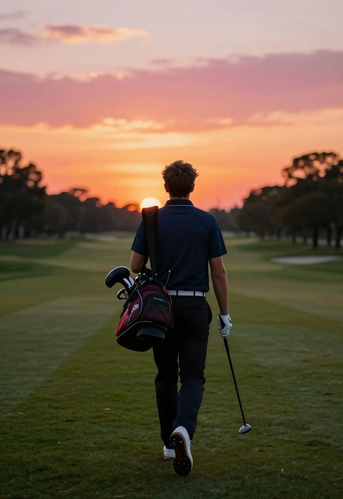 Golf Senior Picture Ideas for the Athlete Who Loves the Course - 10. The Farewell Shot 1