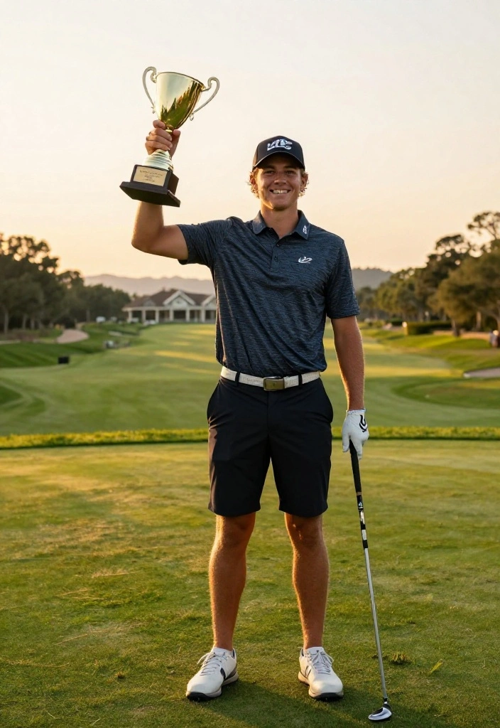 Golf Senior Picture Ideas for the Athlete Who Loves the Course - 3. The Victory Shot 1