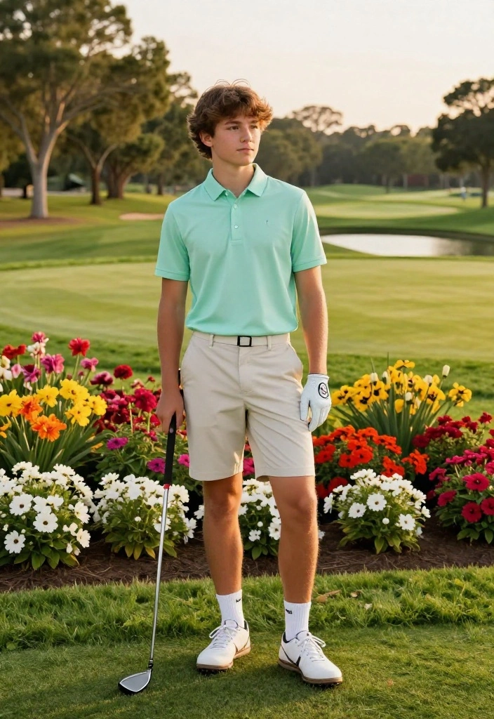 Golf Senior Picture Ideas for the Athlete Who Loves the Course - 5. Golfing with Nature 1