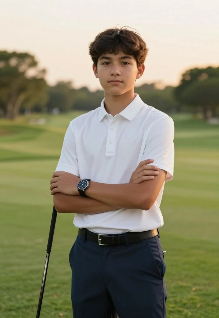 Golf Senior Picture Ideas for the Athlete Who Loves the Course - 6. Formal Golf Portrait 1