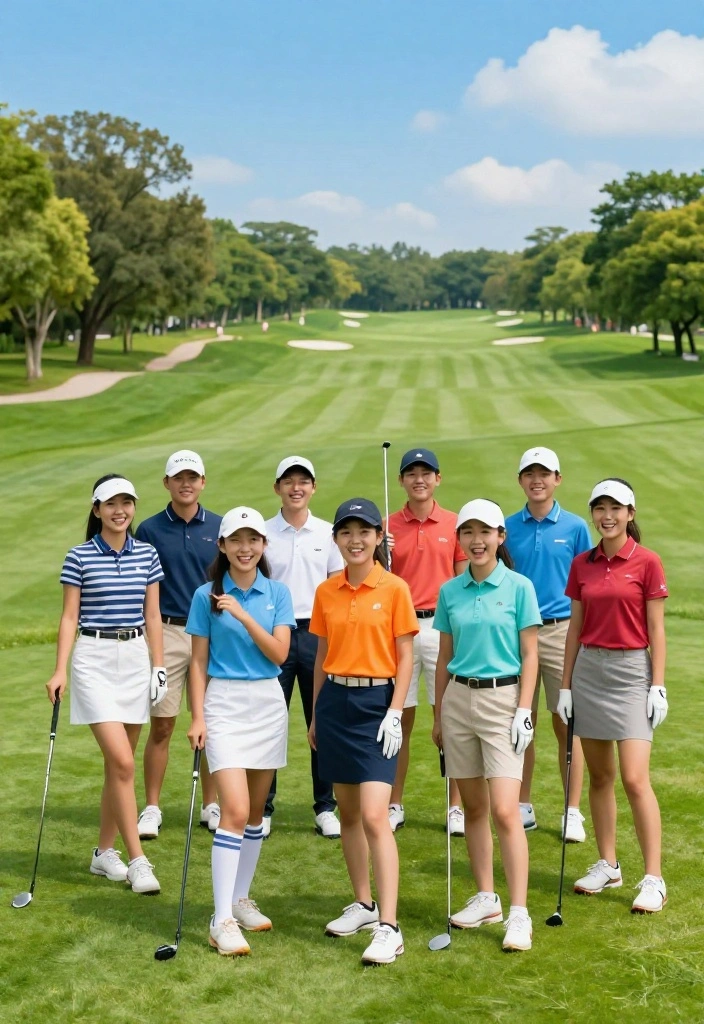 Golf Senior Picture Ideas for the Athlete Who Loves the Course - 7. The Group Shot 1