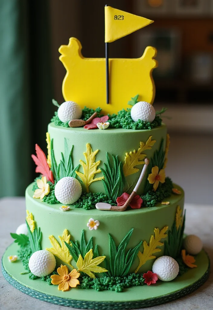 Masters Golf Cake Ideas Inspired by Augusta National - 5. The Masters’ Celebration Cake 1