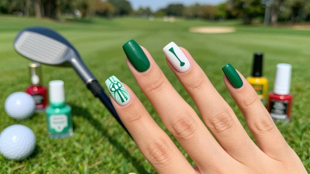 Masters Golf Nail Art Inspiration to Rock During Tournament Season - Golfing Goal