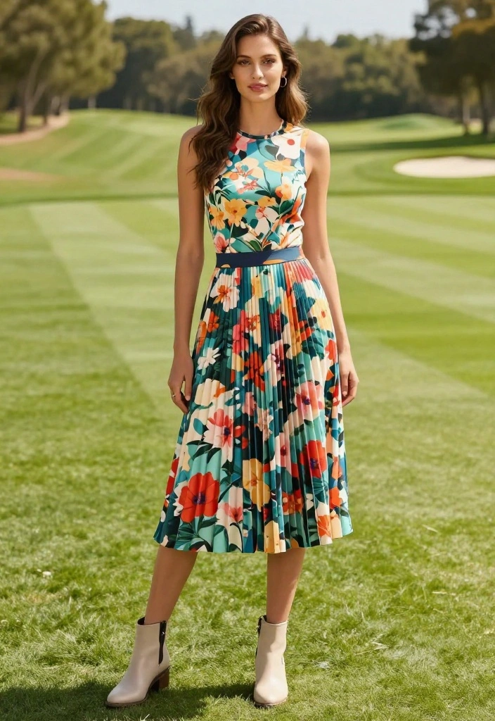 Masters Golf Outfit Ideas for Women: What to Wear to Watch in Style - 3. The Stylish Skirt Ensemble 1