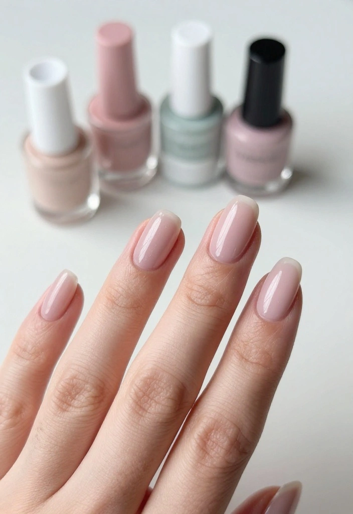 Short Nail Golf Designs That Are Clean and Chic - 6. Soft Milky Finishes 1