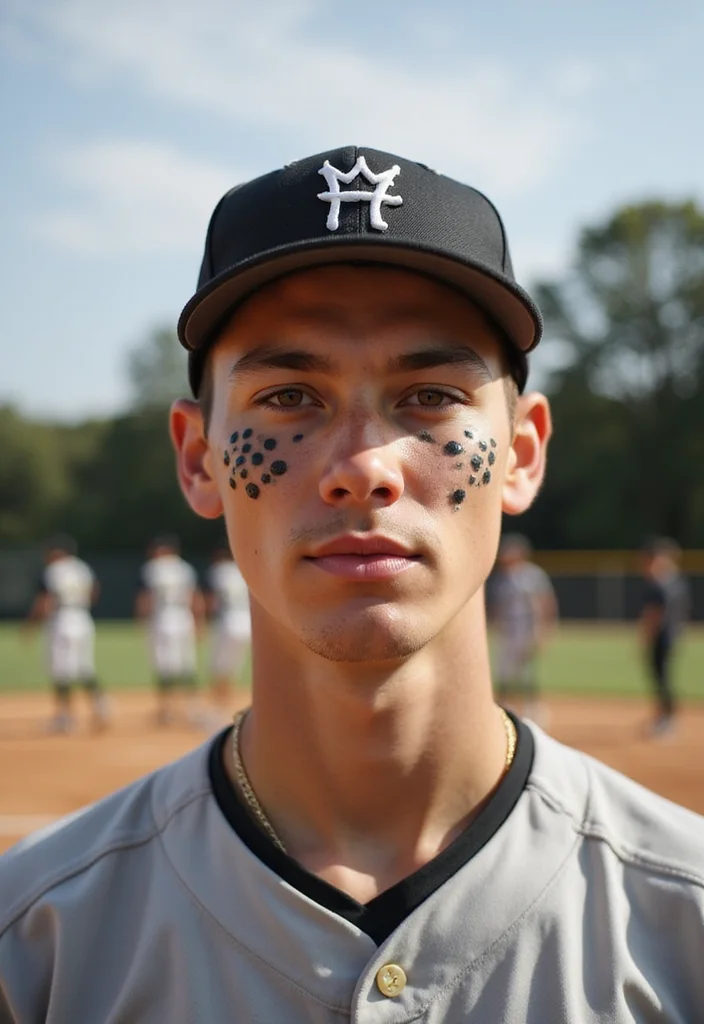 Softball Eyeblack Designs: Cool and Creative Ideas for Game Day - 3. Artistic Patterns 1
