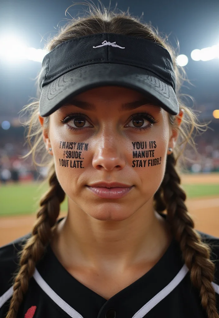 Softball Eyeblack Designs: Cool and Creative Ideas for Game Day - 5. Inspirational Quotes 1