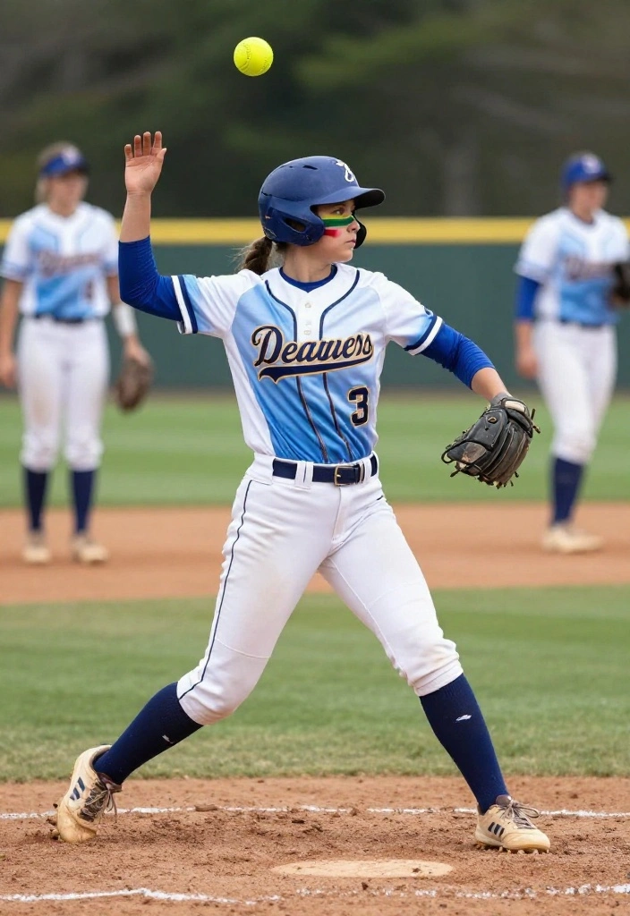 Softball Eyeblack Designs: Cool and Creative Ideas for Game Day - 9. Unique Layering Techniques 1