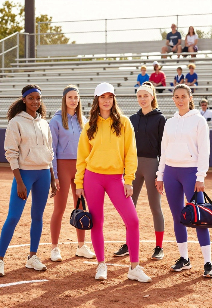 Softball Mom Outfit Ideas That Are Comfortable and Stylish - 1. Trendy Athleisure: The Perfect Combo 1