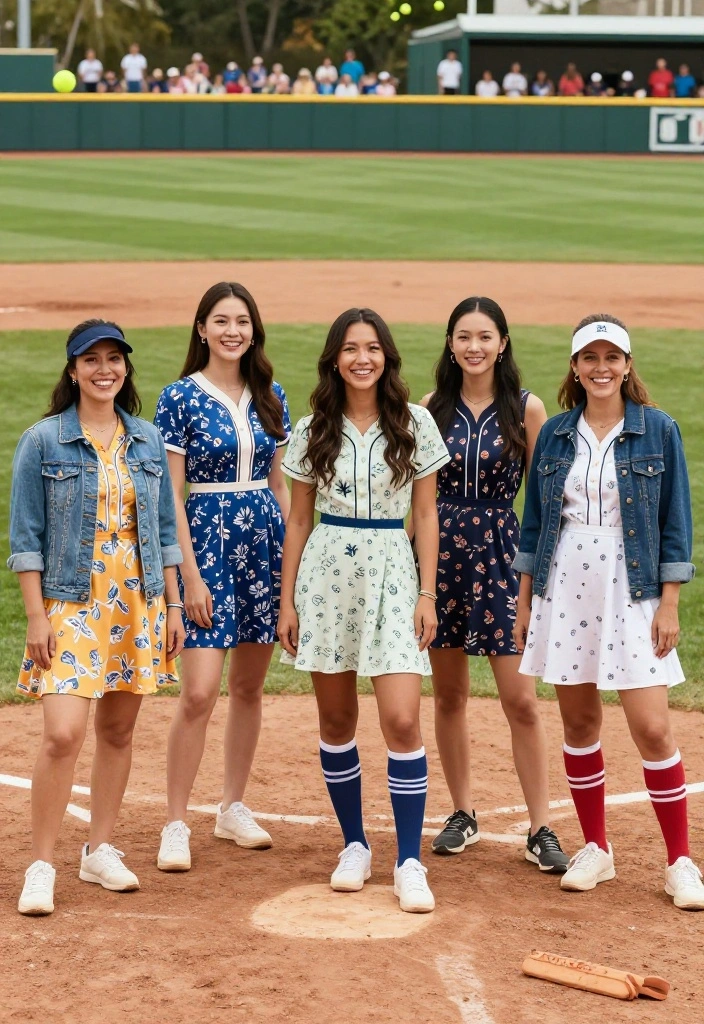 Softball Mom Outfit Ideas That Are Comfortable and Stylish - 3. Sporty Dresses for a Fun Twist 1