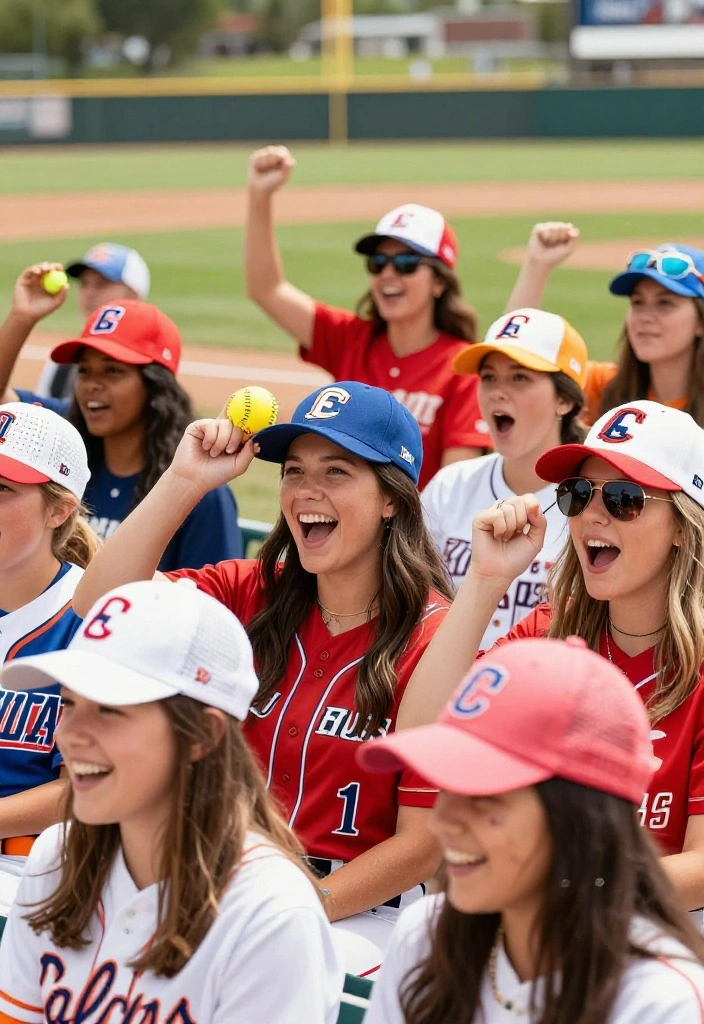 Softball Mom Outfit Ideas That Are Comfortable and Stylish - 6. Hats: A Fun Way to Show Team Spirit 1