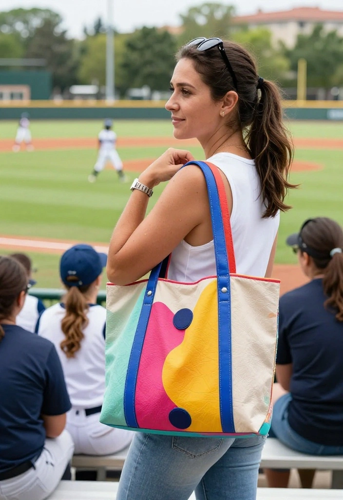Softball Mom Outfit Ideas That Are Comfortable and Stylish - 7. Chic and Functional Bags 1