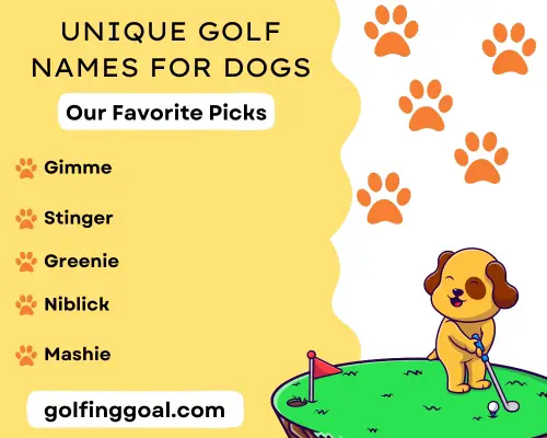 Unique Golf Names For Dogs.