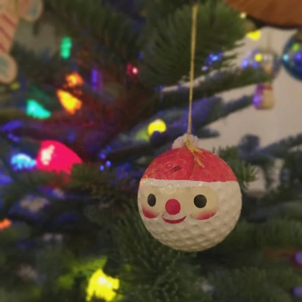 Use in old golf balls Christmas Decor