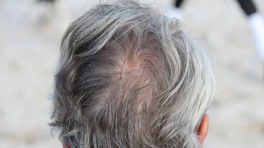 Hair Thins and Grays as Pigment Production Slows