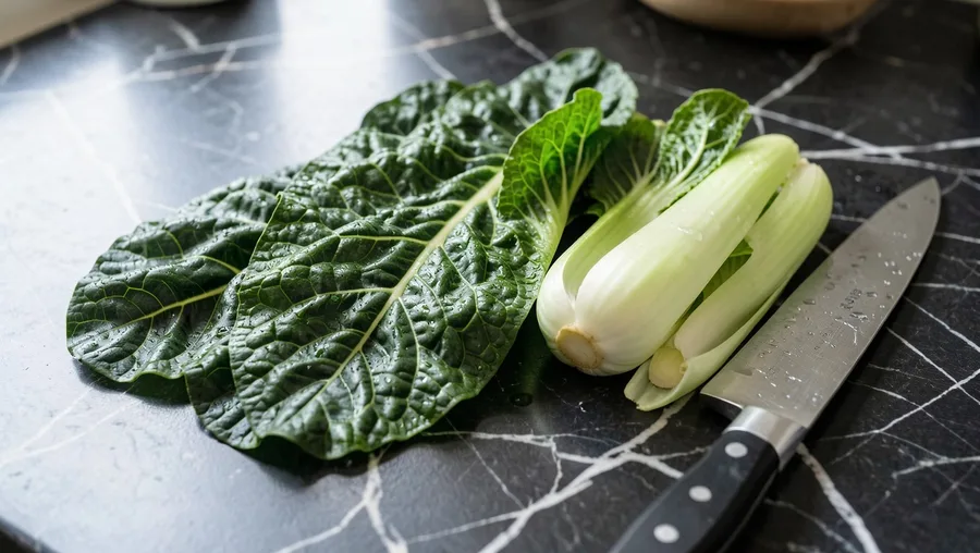 Dark Leafy Greens (Collards & Bok Choy) for Low-Oxalate Calcium