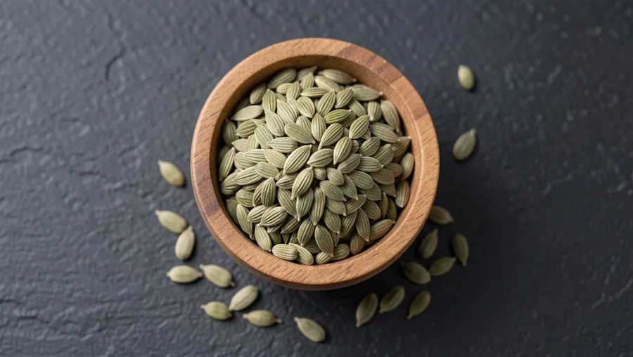 Cooked Whole Fennel Seeds