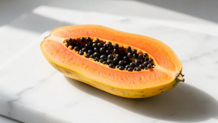 Fresh Papaya Fruit Slices