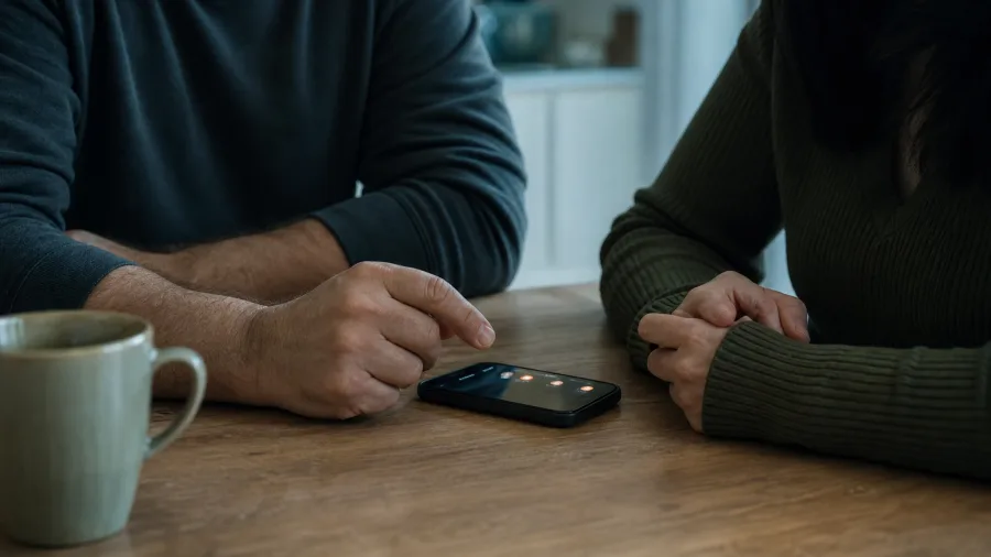 Restricting contact to texts prevents sudden verbal ambushes