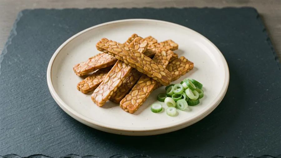 Tempeh Strips Sautéed In Pure Avocado Oil