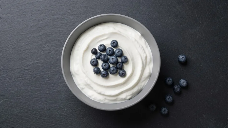 Plain Grass-Fed Greek Yogurt With Wild Blueberries